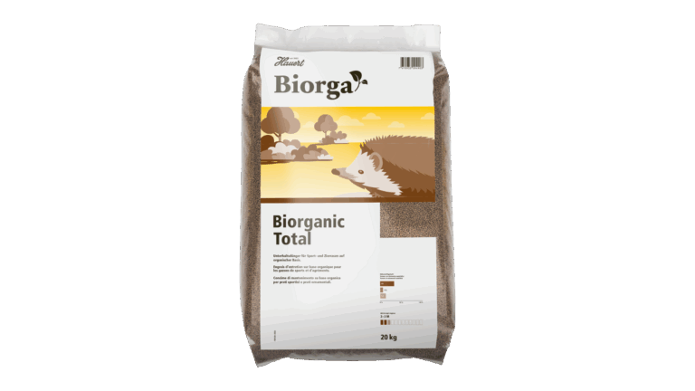 Biorga Biorganic Total 20 kg organic fertilizer bag by Hauert & Mivena